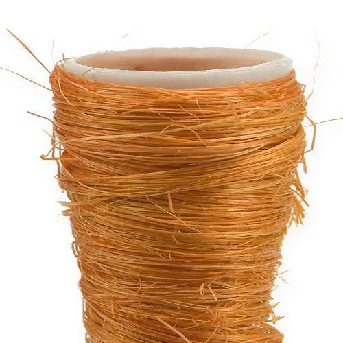 Floristik24 Vaso pontiagudo sisal laranja Ø4,5cm C60cm 5 unidades