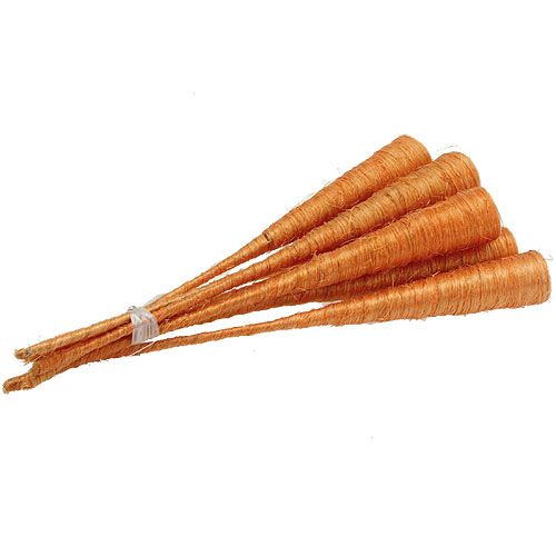 Floristik24 Vaso de sisal laranja Ø3cm C30cm 12pcs