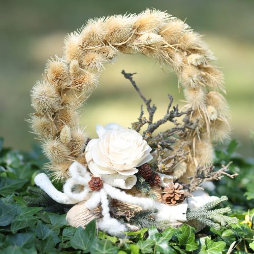 Itens Sola Flowers Flores de Madeira Decoração Mix Creme 6-11cm 12-15 pcs