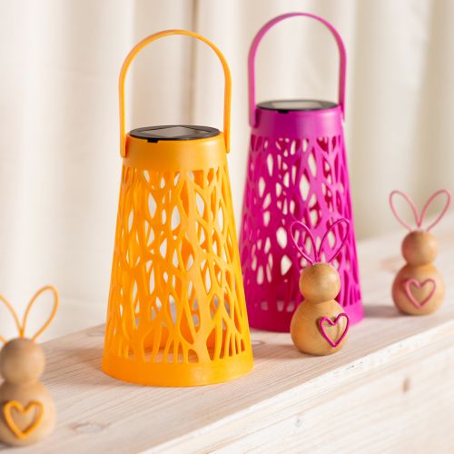Itens Lanterna solar para uso externo, perfeita para noites aconchegantes de verão no jardim e no pátio, 26 cm, 2 peças.