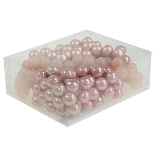 Floristik24 Bagas espelhadas rosa mix Ø20mm 140p