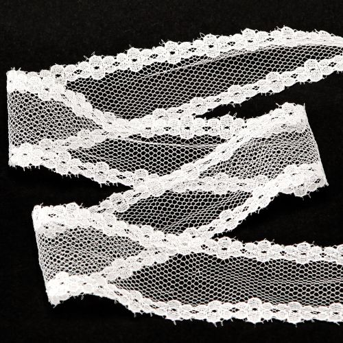 Itens Fita de renda fita de casamento fita decorativa renda branca 28mm 20m