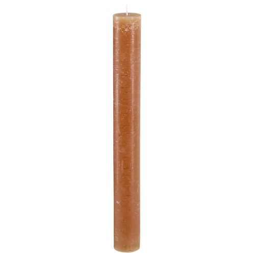 Velas cônicas velas de mesa em caramelo 34mm x 300mm 4 un