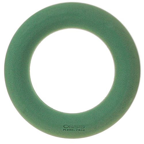 Floristik24 Anel de espuma floral OASIS® verde H3cm Ø25cm 6 peças