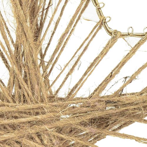Itens Poinsétia rústica natural de juta estrela 30 cm 4 unidades