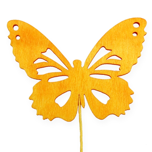 Floristik24 Borboletas decorativas em arame 3 cores 8cm 18 unid