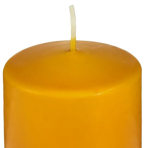 Itens Vela pilar Velas Wenzel Velas PURE estearina mel 90x60mm