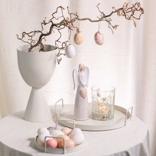 Itens Bandeja com alças práticas para diversas ideias de decoração com flores e materiais naturais, 30 cm