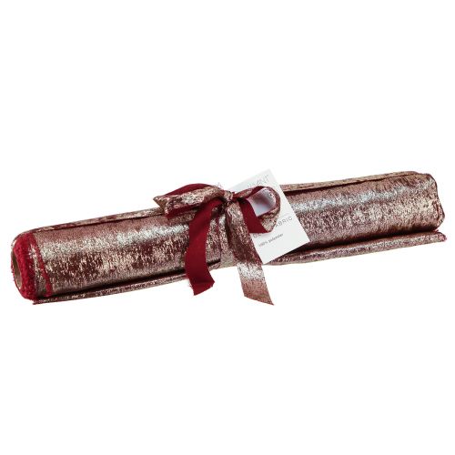 Itens Fita de mesa fita decorativa franjas douradas bordeaux L28cm C2,5m