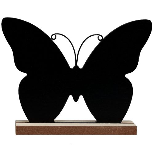 Itens Decoração de mesa Decoração de madeira Borboleta Preto Natural 12cm 6 Pcs