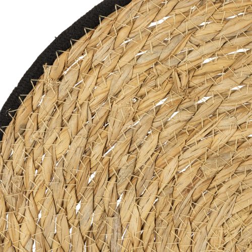 Itens Jogo americano de mesa, em junco, redondo, Ø35cm, 4 peças