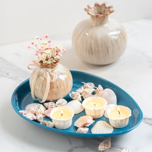 Itens Tigela de mesa em metal, elegante e funcional, para decoração de ambientes, 28 cm