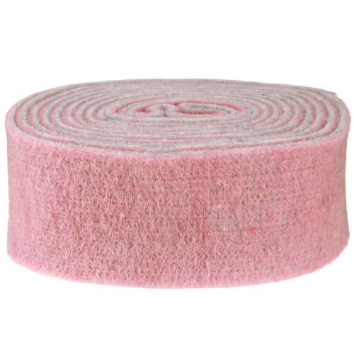 Itens Fita para vaso fita decorativa feltro lã lã velha rosa cinza 7,5cm 5m