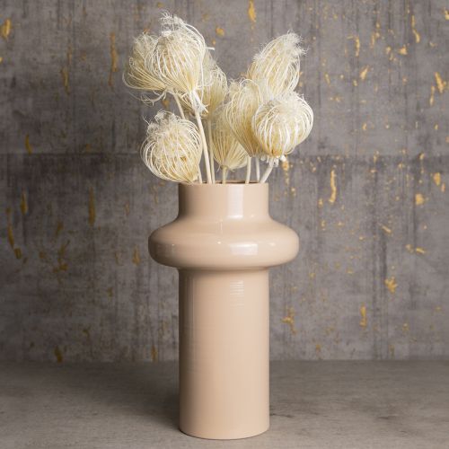 Itens Flores secas creme funcho branqueado 45 cm buquê 10 unidades