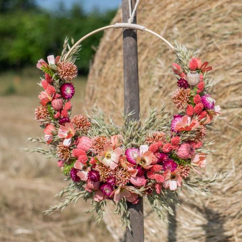 Itens Buquê de flores secas buquê de flores do prado rosa Alt.50cm 140g