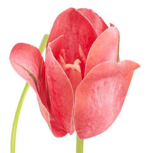 Itens Flor artificial tulipa vermelha, flor artificial laranja da primavera Alt.67cm
