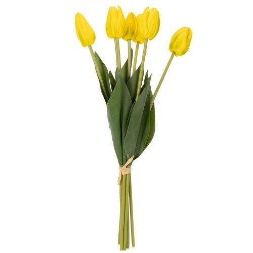 Itens Tulipas artificiais para decoração realista de primavera em salas de estar ou escritórios, 40 cm, conjunto com 7 peças.
