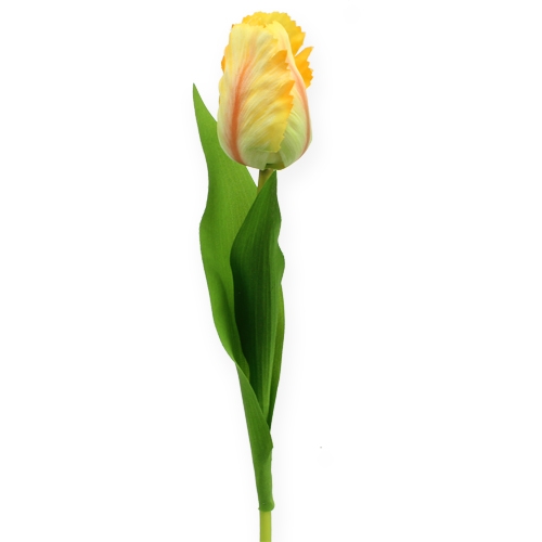 Floristik24.pt Flor de seda tulipa amarela 43 cm 4 unidades - compre barato  online