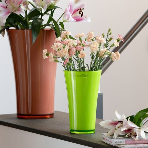 Floristik24 Vaso Flor Verde Vaso Decorativo Oliva Efervescente Ø16,5cm H27cm