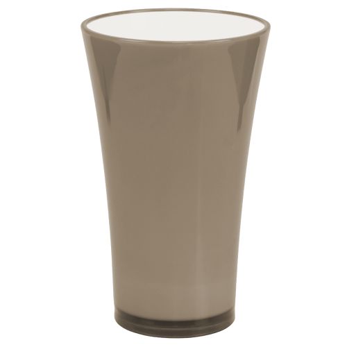 Floristik24 Vaso &quot;Fizzy&quot; cinza platina Ø20cm H35cm 1 un.