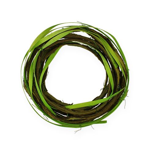 Grinalda de salgueiro Ø25cm verde