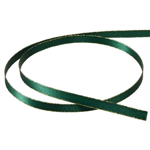 Itens Fita decorativa de Natal em verde e dourado W6mm L50m