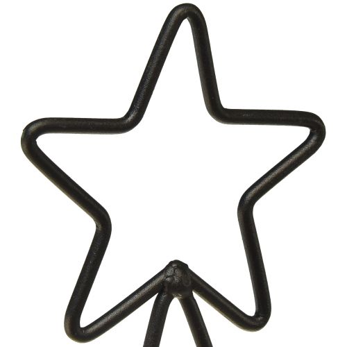 Itens Árvore de Natal de metal com estrela e bandeja - 25x18x66 cm - Decoração moderna de Natal
