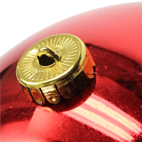 Floristik24 Bola de Natal de plástico grande vermelha Ø25cmFalsa