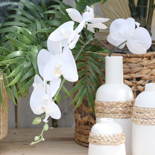 Itens Orquídea branca artificial Phalaenopsis Real Touch H83cm