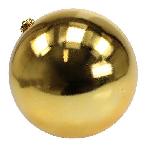 Bola de Natal de plástico grande ouro Ø25cm