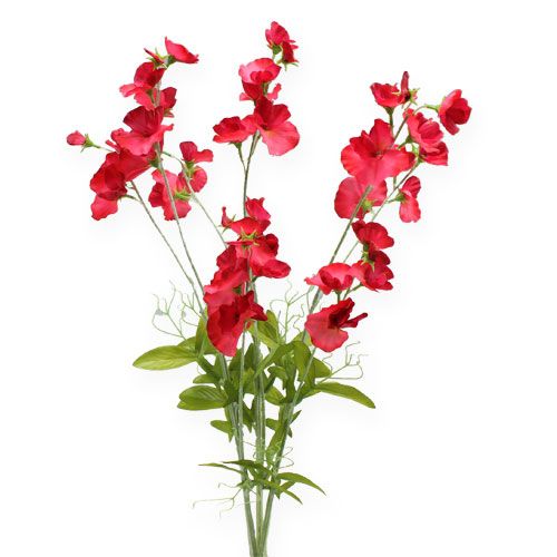 Floristik24 Flores artificiais ervilhaca rosa 75 cm 3 unidades