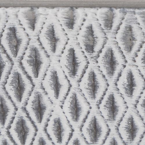 Tigela de zinco com padrão de diamante, 26 cm x 15,5 cm | Floristik24.pt