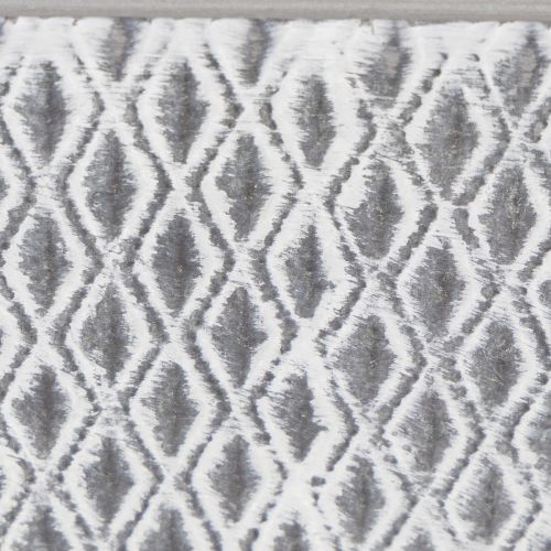 Tigela de zinco com padrão de diamante, 30 cm × 18 cm, altura 15 cm. | Floristik24.pt