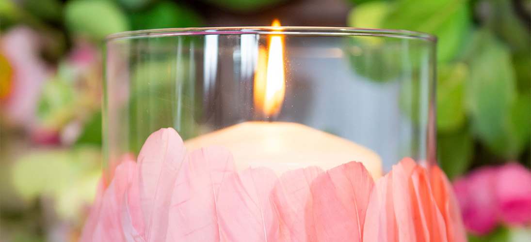 Decoração de mesa para primavera