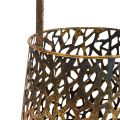 Floristik24 Deco lanterna decoração de mesa suporte tealight ouro antigo 14,5 cm