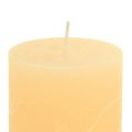 Floristik24 Velas damasco velas de pilar de cor clara 60×100mm 4uds