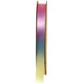 Floristik24 Fita para presente fita arco-íris colorida pastel 10mm 20m