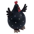 Floristik24 Frango decorativo decoração de madeira preta galinha decoração de Páscoa em madeira Alt.13cm