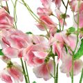 Floristik24 Flores artificiais rosa branca ervilhaca Vicia flores de jardim 61 cm 3 unidades
