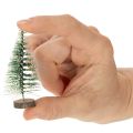 Mini árvores de Natal artificiais para decoração de mesa, cobertas de neve, 6 cm, 12 peças. | Floristik24.pt