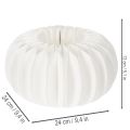 Anel de papel em formato de favo de mel, formato de abóbora redonda grande, 24 cm, pacote com 4 unidades, ideal para flores secas e decoração de outono. | Floristik24.pt