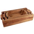 Floristik24 Caixa para plantar caixa de madeira para plantas 48,5/40,5/32,5cm conjunto de 3