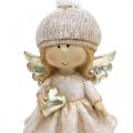 Floristik24 Decoração do advento anjo de natal, figura de coração de anjo H16.5cm 2 peças