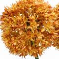 Floristik24 Cebola decorativa Allium laranja artificial 70 cm 3 unidades