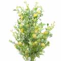 Floristik24 Buquê com grama e flores amarelo artificial 53cm