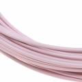 Floristik24 Fio de alumínio Ø2mm rosa pastel 100g 12m
