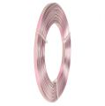 Floristik24 Arame plano de alumínio rosa 5mm 10m