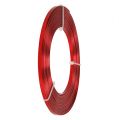 Floristik24 Arame plano de alumínio vermelho 5mm 10m