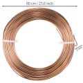 Fio de alumínio de 2 mm para arranjos florais e artesanato, 60 m, 500 g | Floristik24.pt