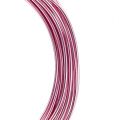 Floristik24 Fio de alumínio 2mm 100g rosa
